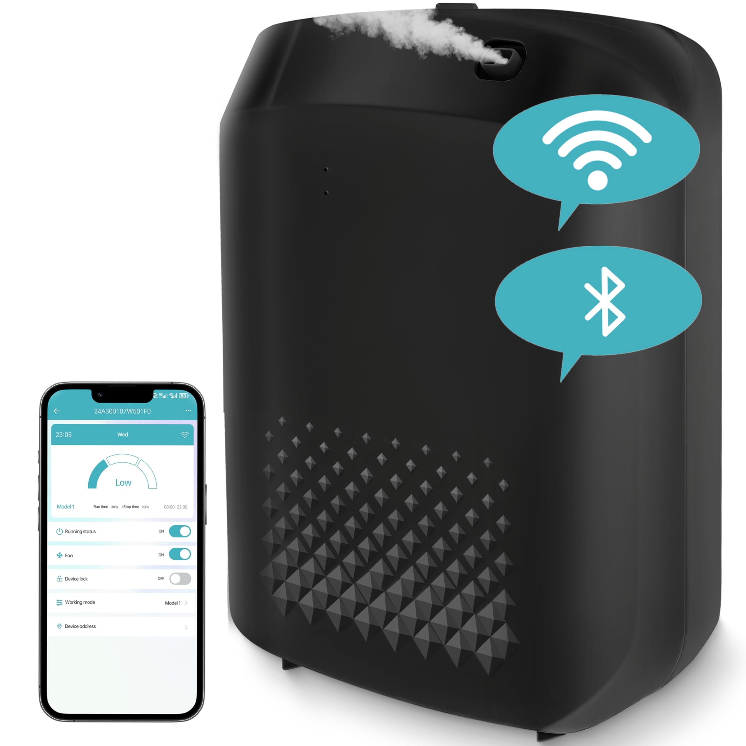 DAKISTF wifi-scent-diffuser with app control for seamless fragrance management