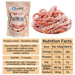 Close-up of hawthorn strips highlighting tart-sweet, natural flavor.