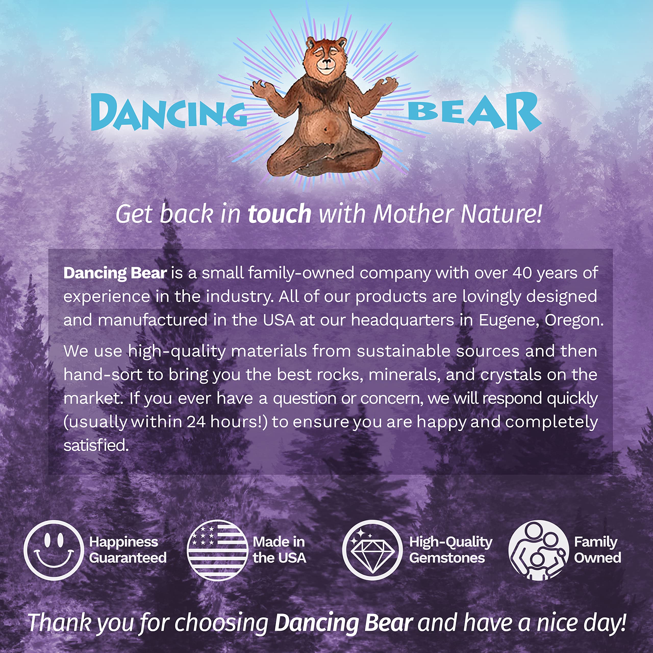 DANCING BEAR Gift-ready packaging highlight a thoughtful present