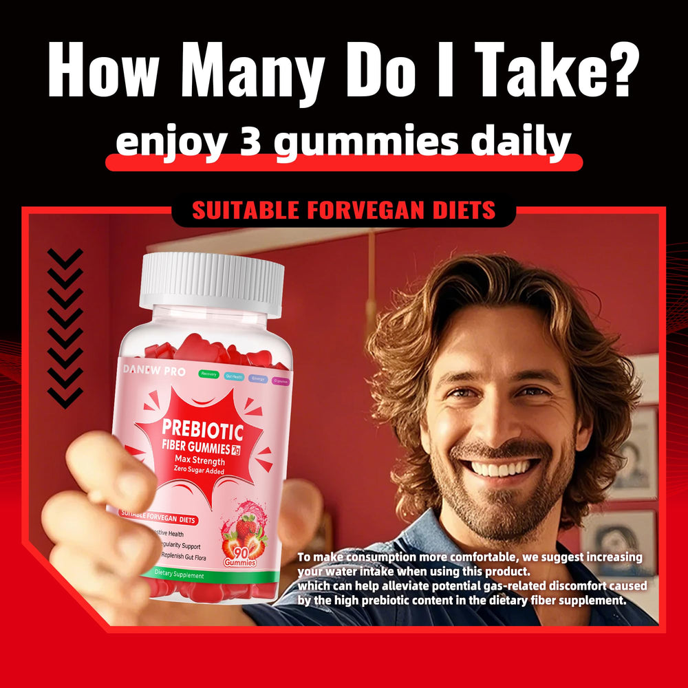 DANEW Pro bottle on kitchen counter signals easy daily fiber intake.