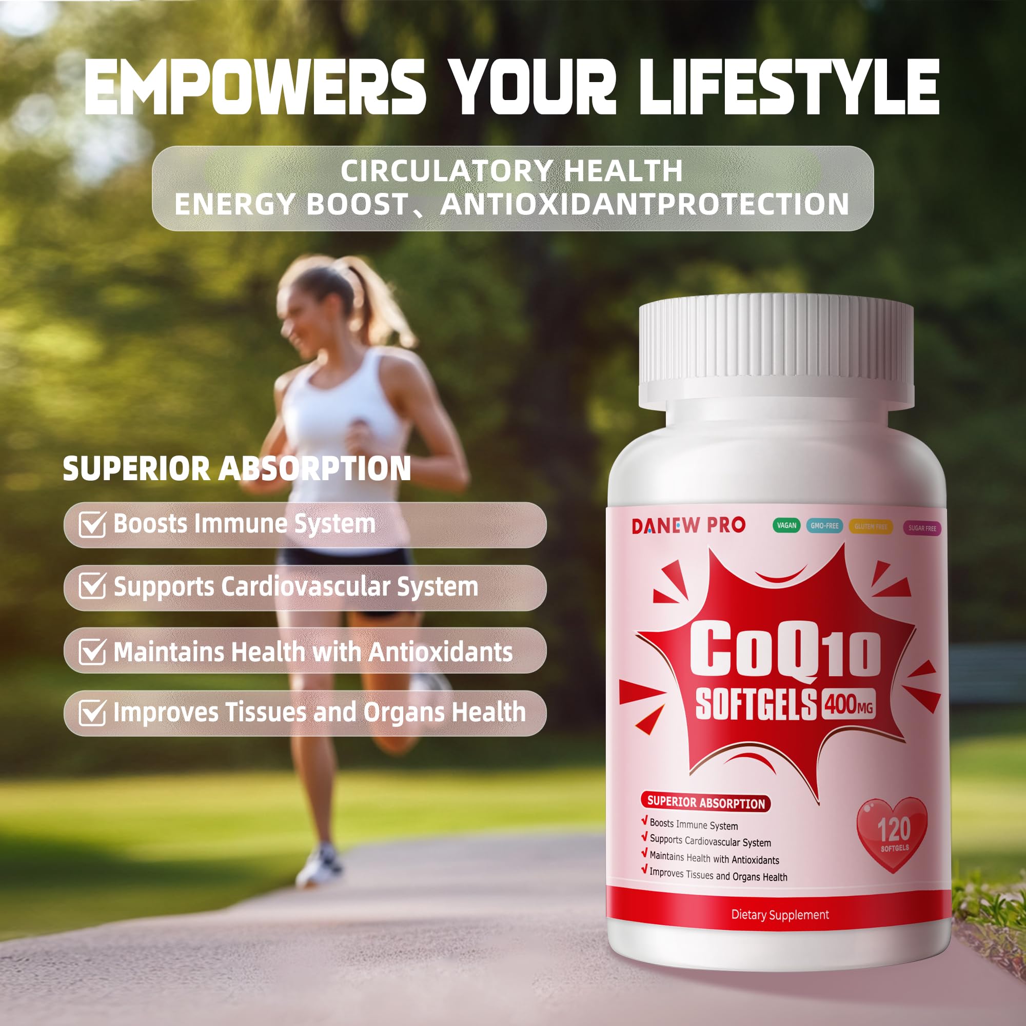 DANEW Pro CoQ10-400mg softgel ideal for everyday wellness