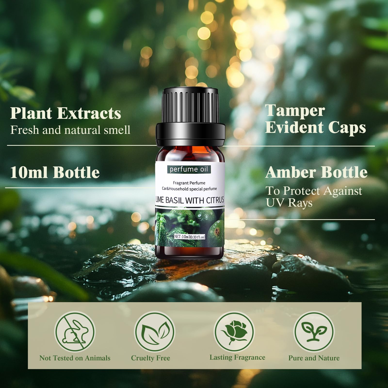Dansib amber bottle packaging preserves fragrance and quality for long-lasting aromatherapy sessions.