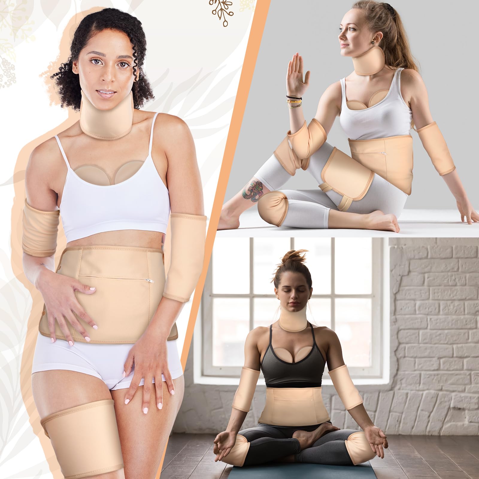 Dansib leg wrap duo for even heat distribution and easy reuse