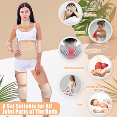 Dansib waist wrap for adjustable, comfortable oil-pack therapy at home
