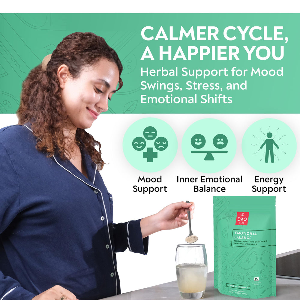 DAO Labs Emotional Balance individual-serving pod enables convenient daily use.