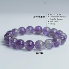 Dare to Mystic amethyst rutilated quartz bracelet on wrist during daily wear