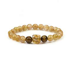 Dare to Mystic bracelet in premium gift box highlights shimmering golden threads for gifting.