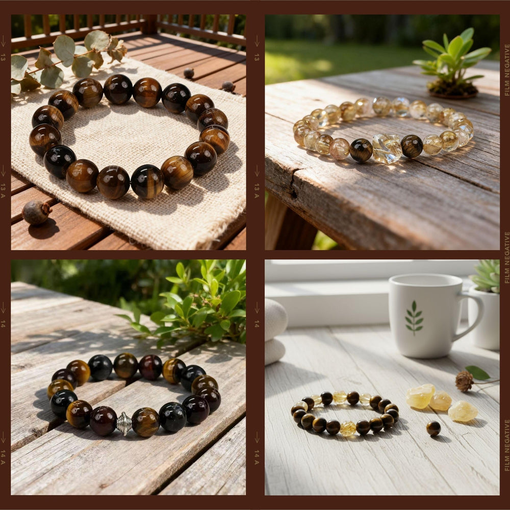 Dare to Mystic tiger's eye bracelet blends grounded energy with refined style.