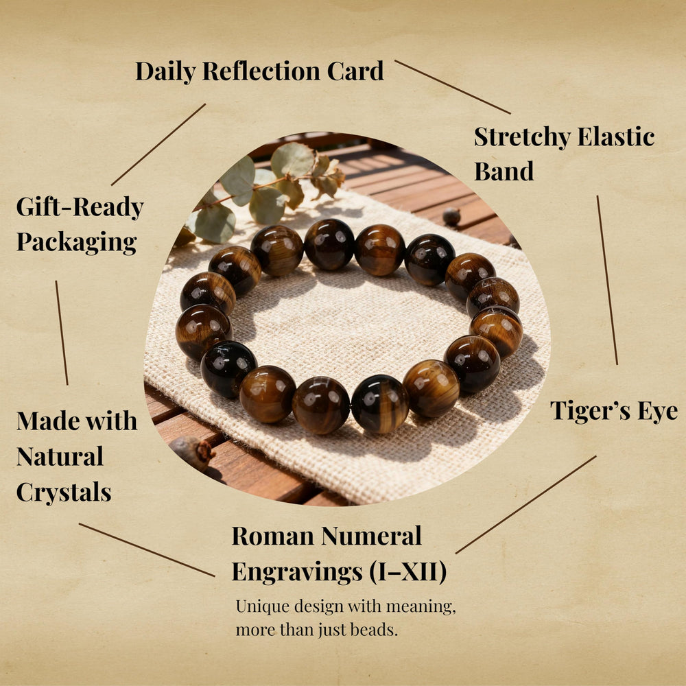 Dare to Mystic engraving features I-XII for mindful rituals.