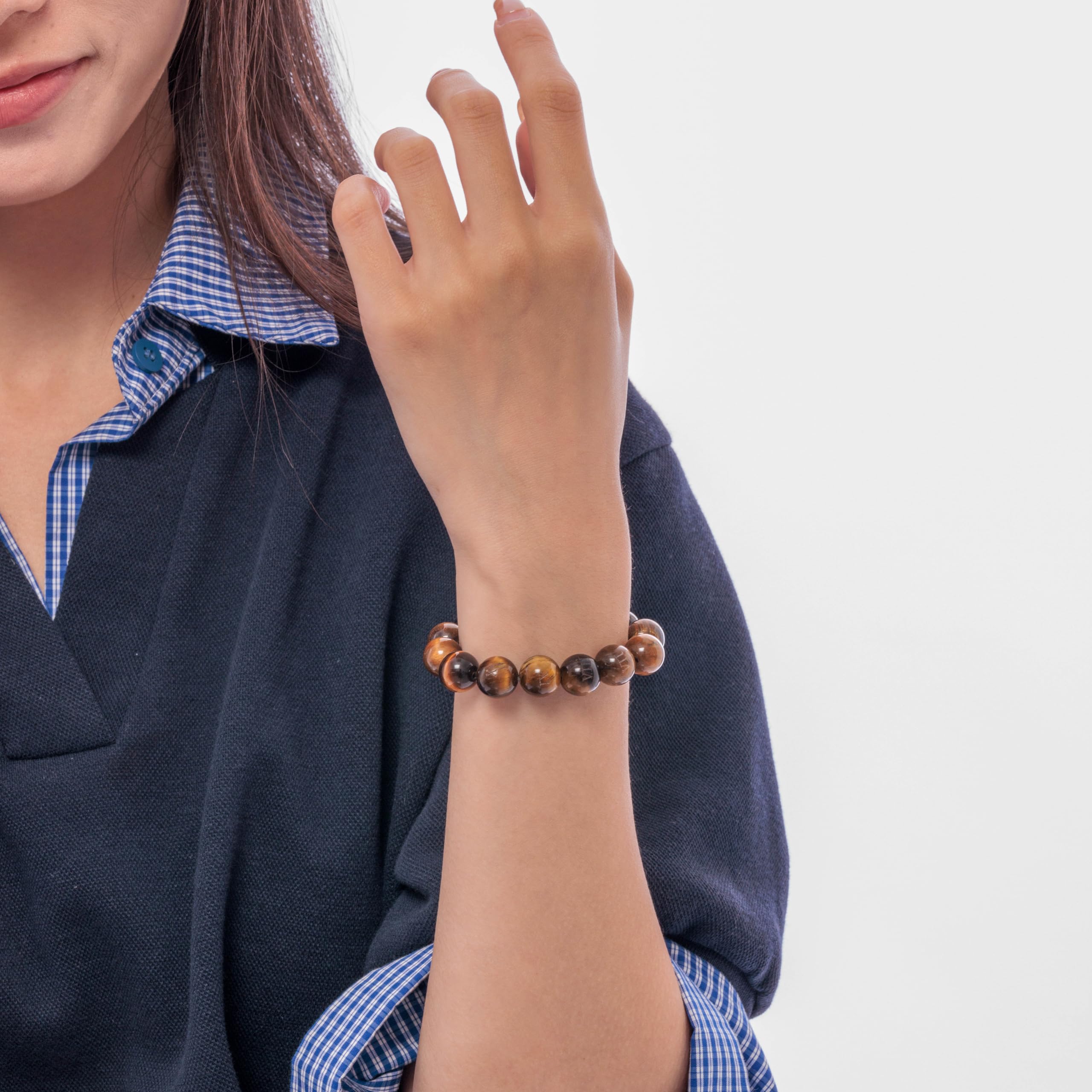Dare to Mystic men's gemstone bracelet suits casual and professional looks.