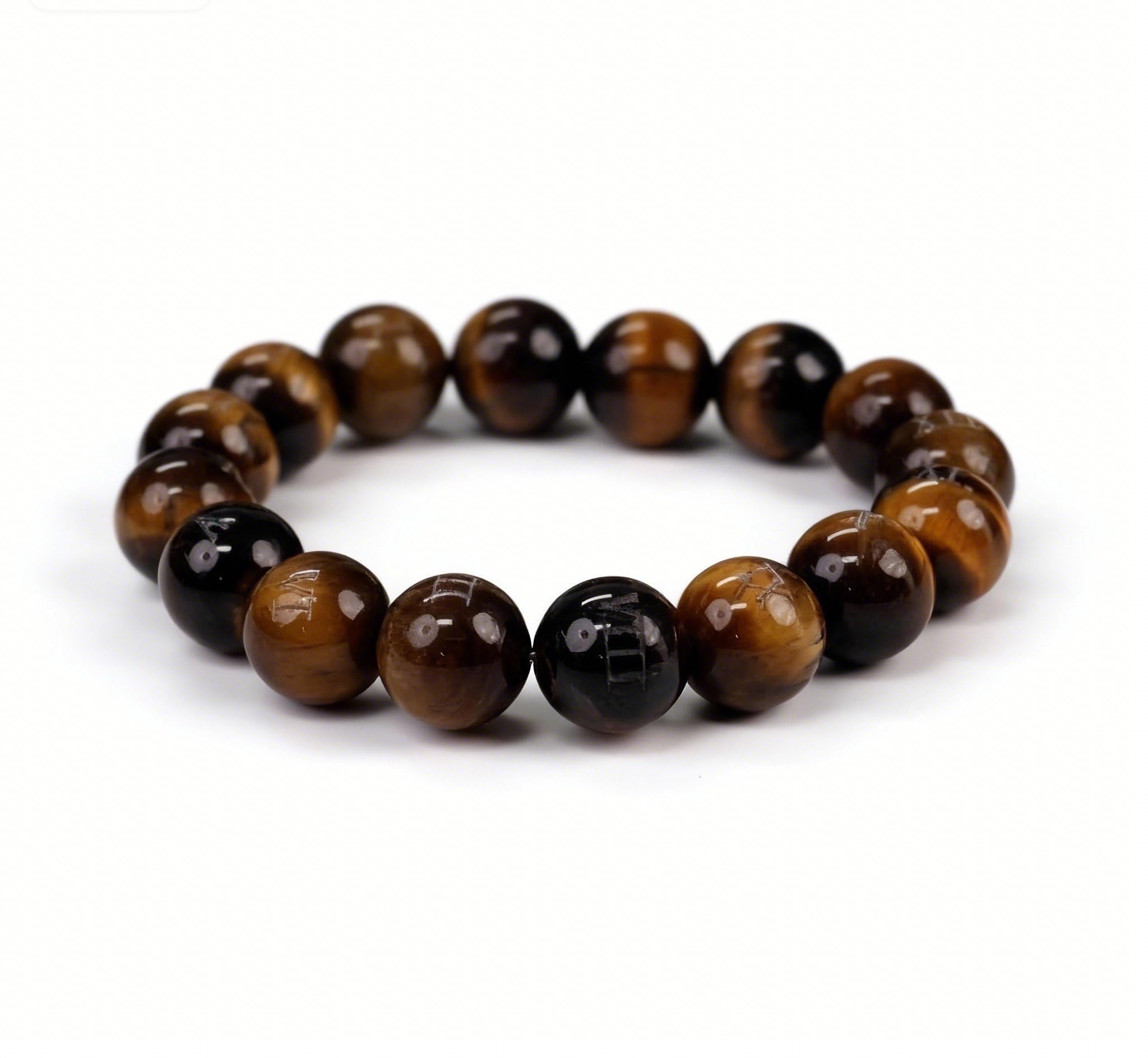 Dare to Mystic Tiger's Eye bracelet with roman numerals for focus and calm.