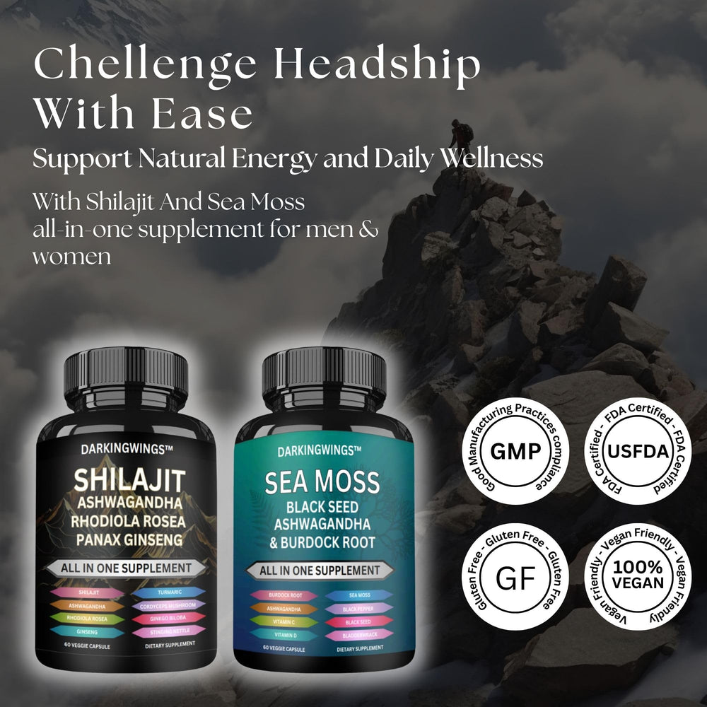 Darkingwings Rhodiola Rosea 1000mg bottle supports mental clarity and energy