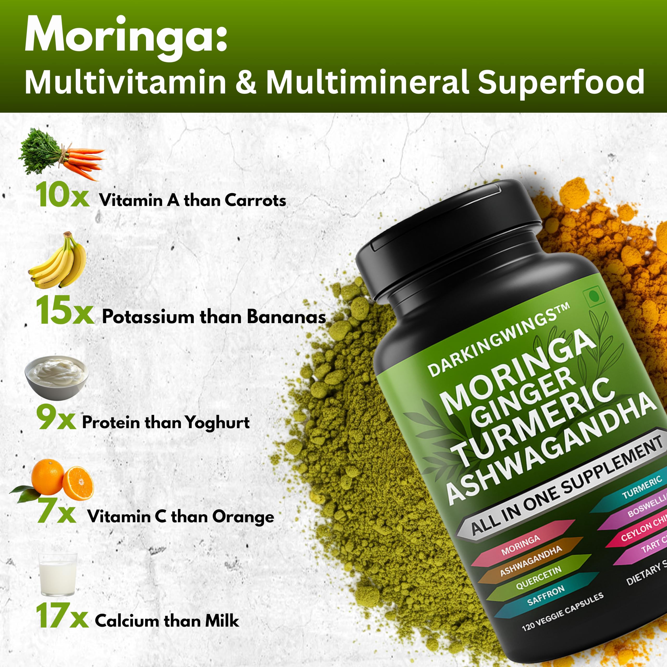 Darkingwings saffron extract capsules showcasing natural wellness benefits