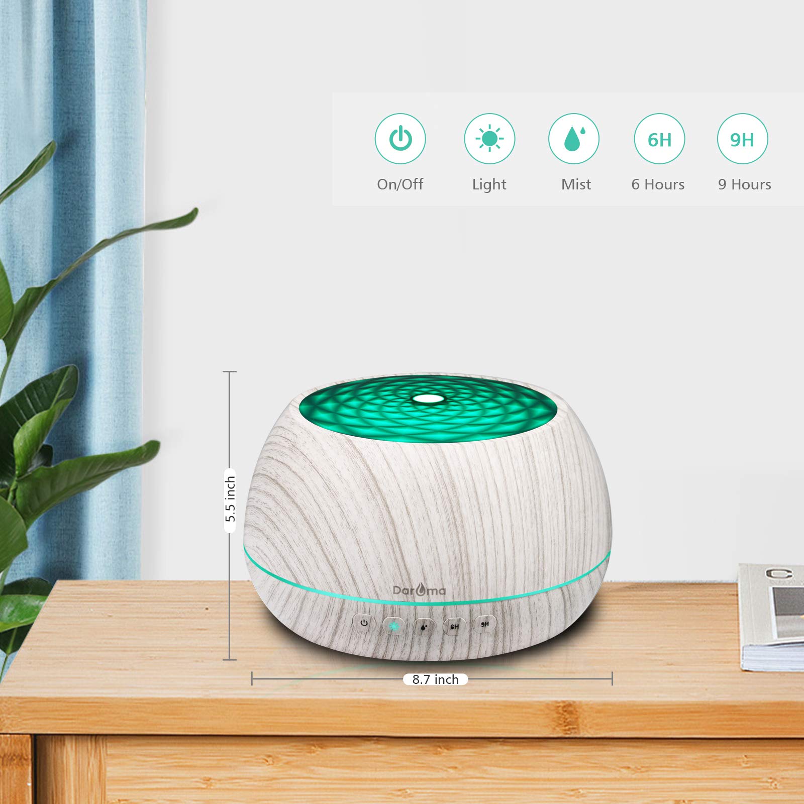 DAROMA humidifier supports steady mist for improved air feel