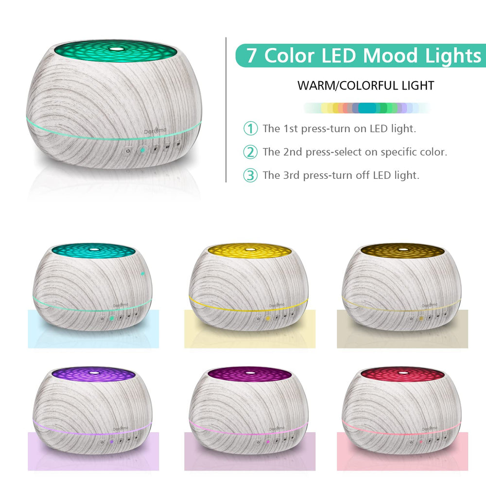 DAROMA LED light with seven colors enhances mood and ambiance