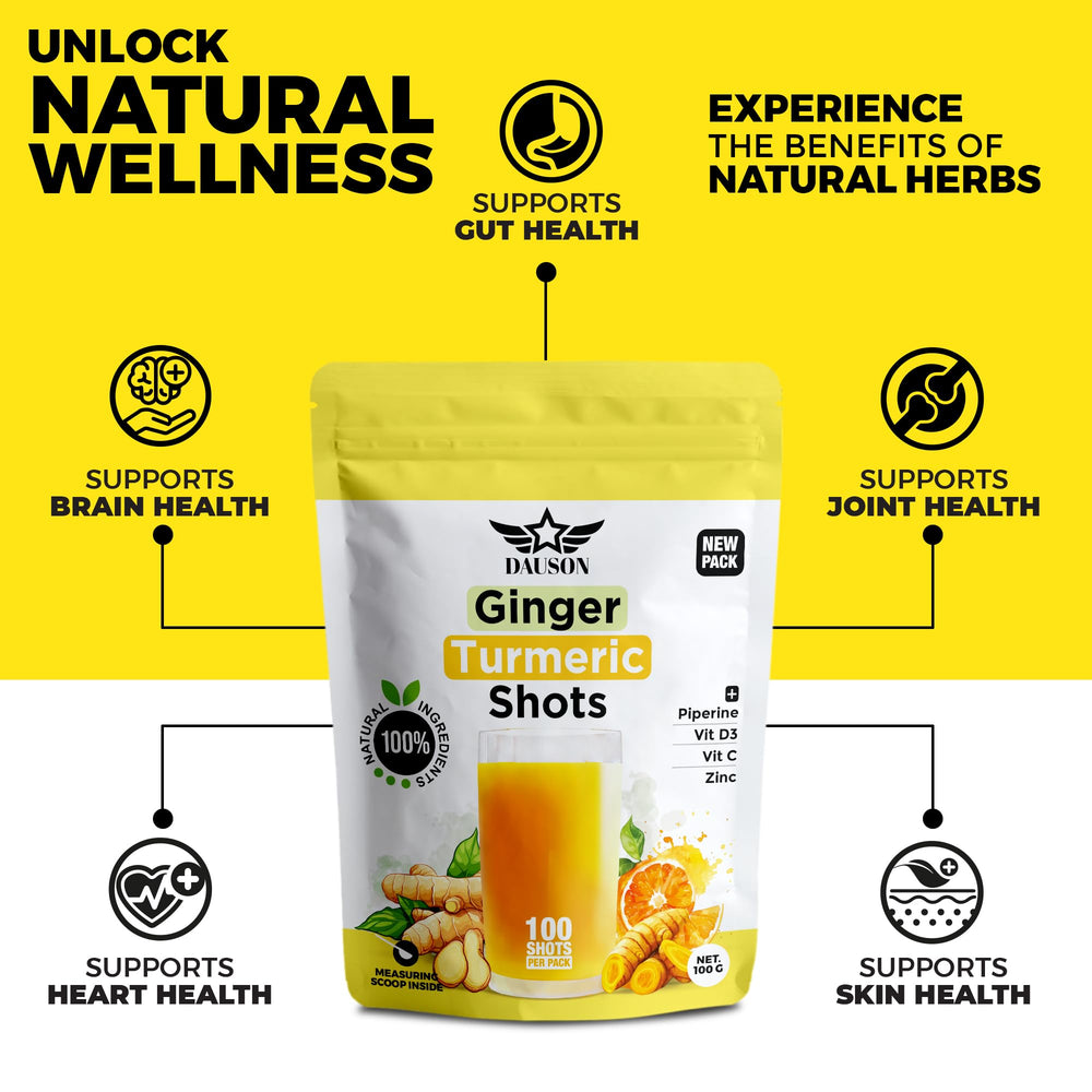 DAUSON shot mix with scoop for a quick daily wellness ritual