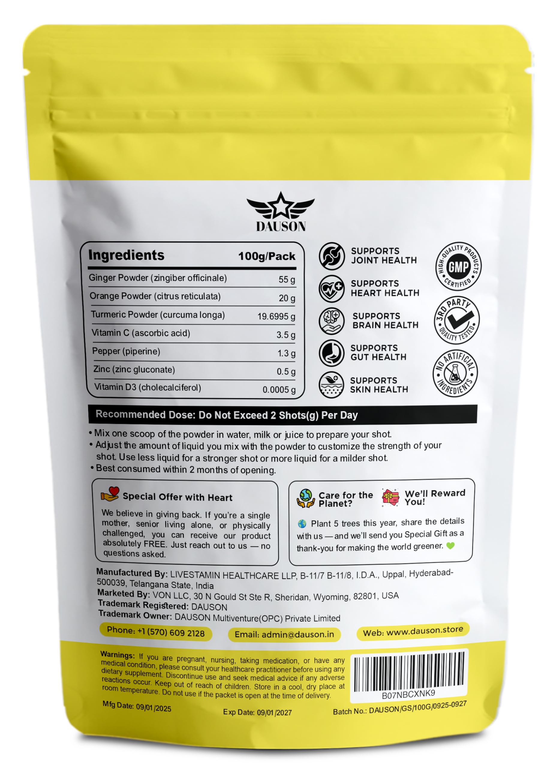 DAUSON glow formula supporting skin, brain, and heart health