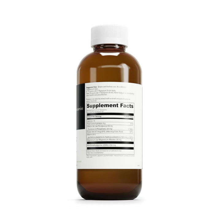 Davinci Behavior Balance DMG Liquid being poured for easy daily use.