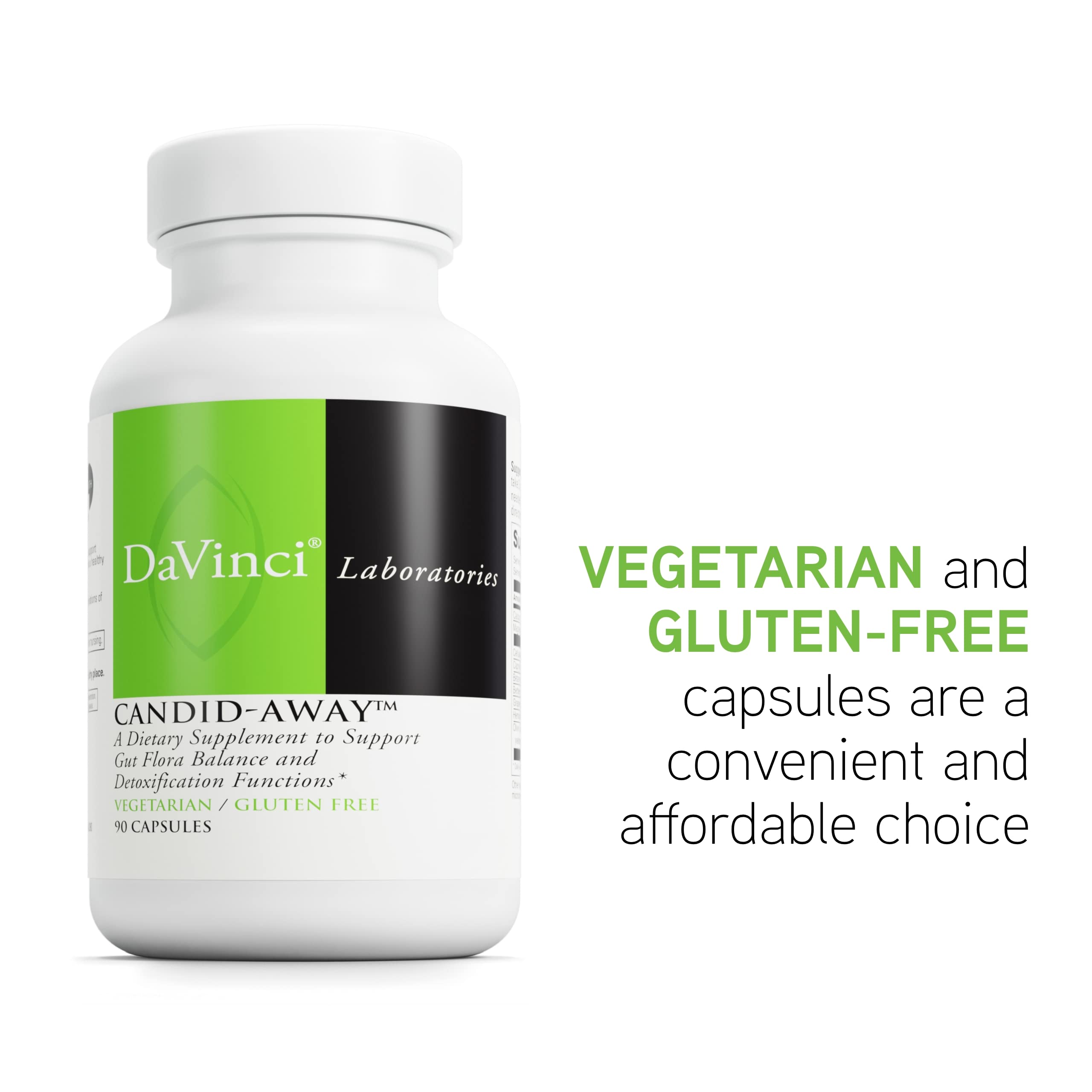 DAVINCI Candid-Away capsule image featuring olive leaf extract for immune support