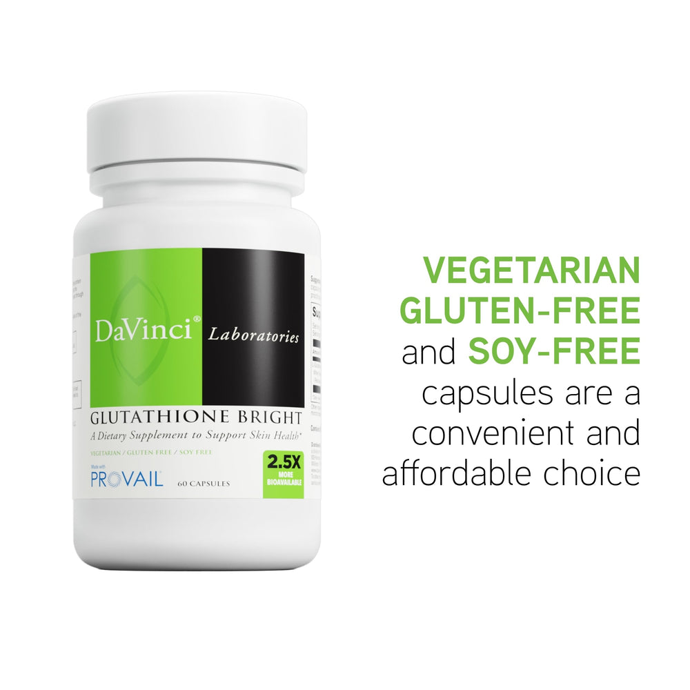 DAVINCI Glutathione Bright capsules arranged neatly for daily intake