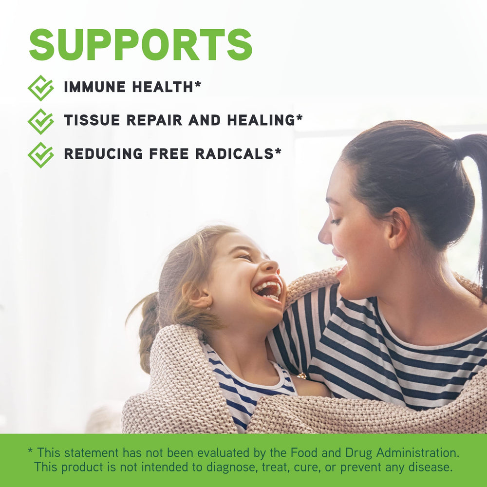 DAVINCI Labs chewables with bioflavonoids supporting iron absorption.