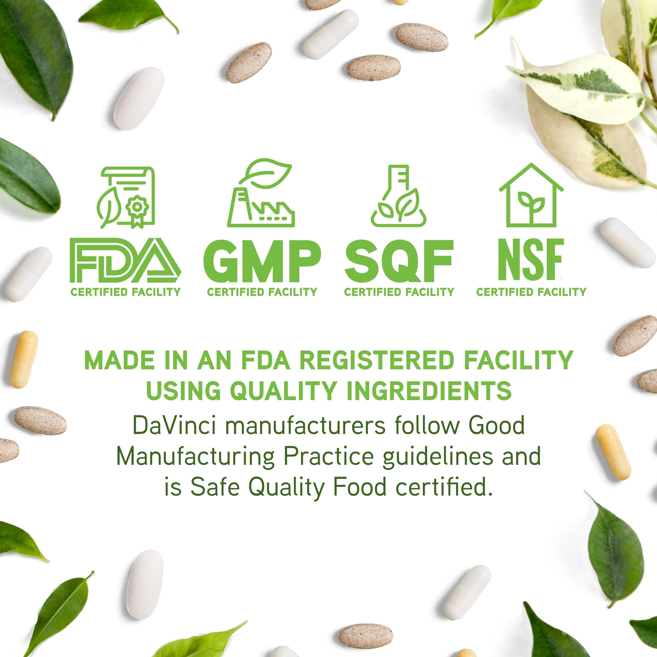 Gluten-free label on DAVINCI Labs Omega-3 HP-D packaging signals allergen-friendly option.