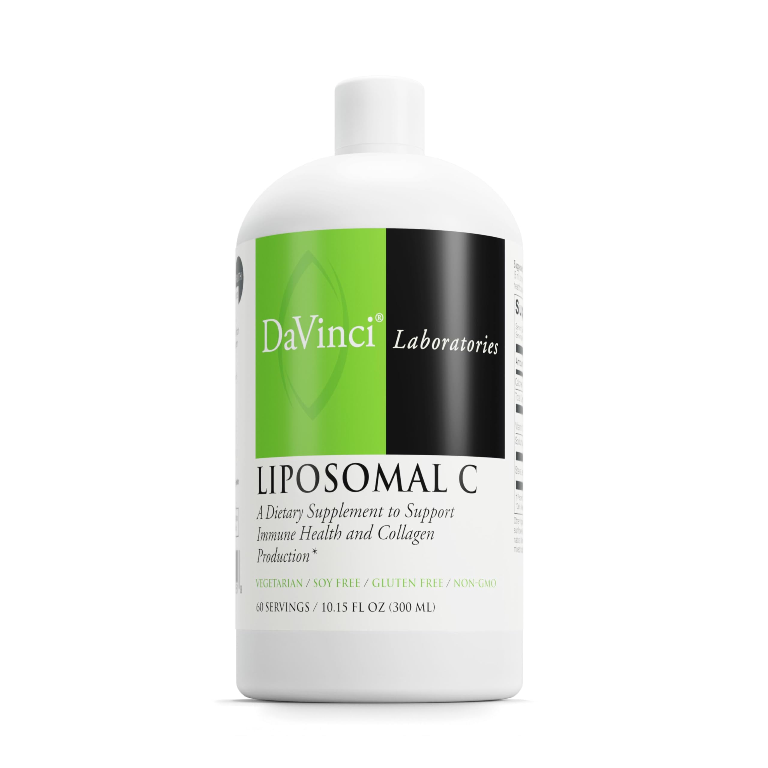 Davinci Liposomal C bottle close-up for daily immune support