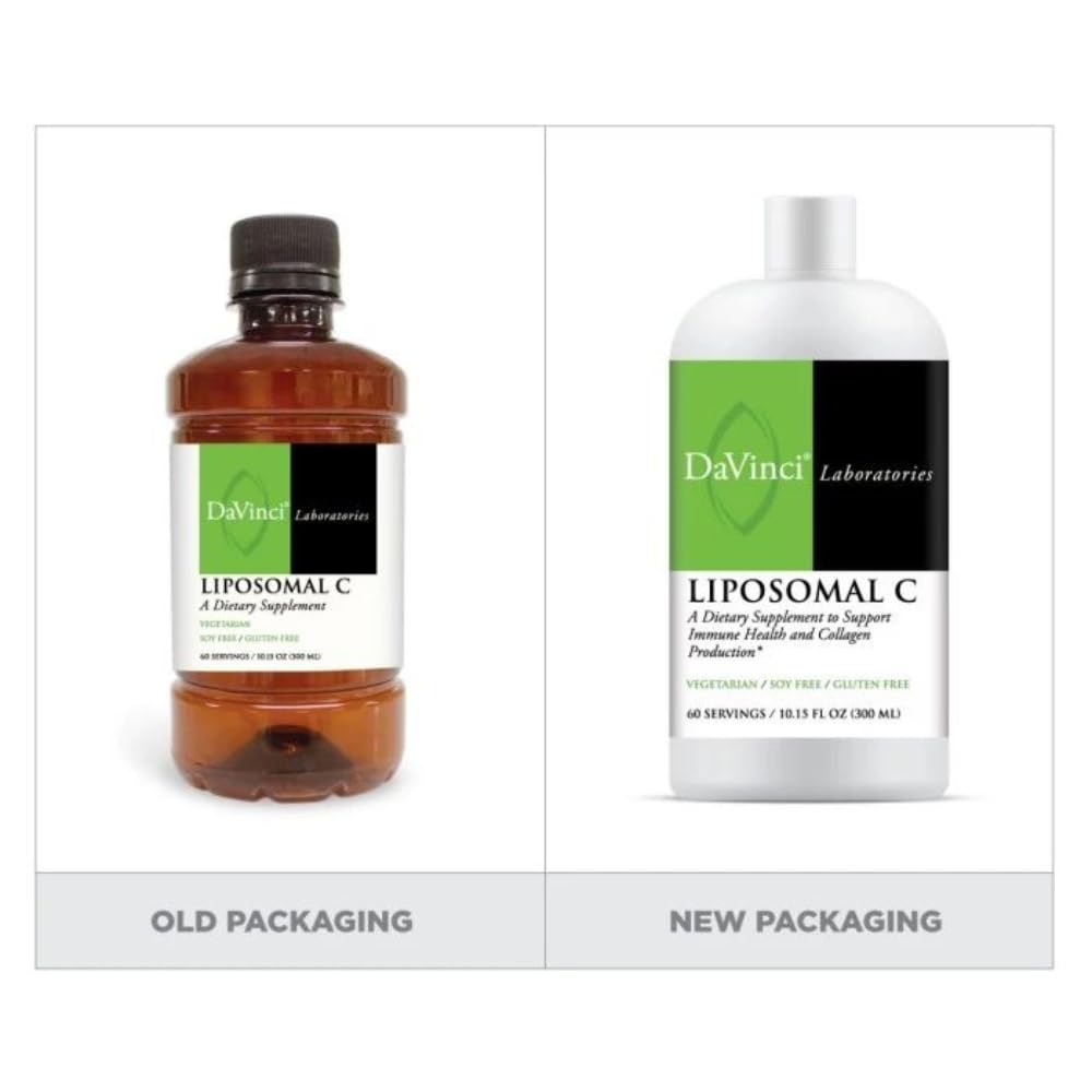 Davinci Liposomal C ingredients close-up emphasizing liposomal delivery system