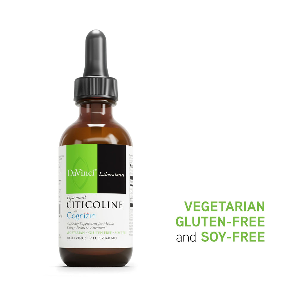 DaVinci Liposomal Citicoline dosing spoon indicates precise intake.