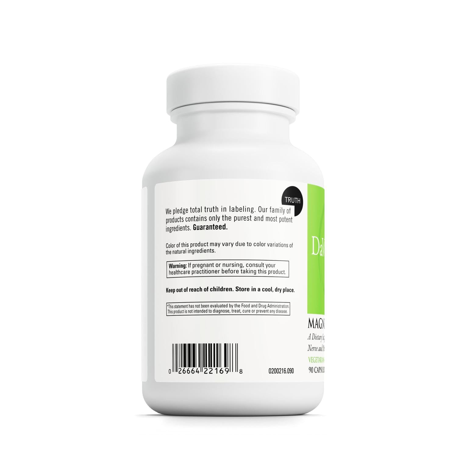 DaVinci Magnesium Citrate label showcasing gluten-free formulation