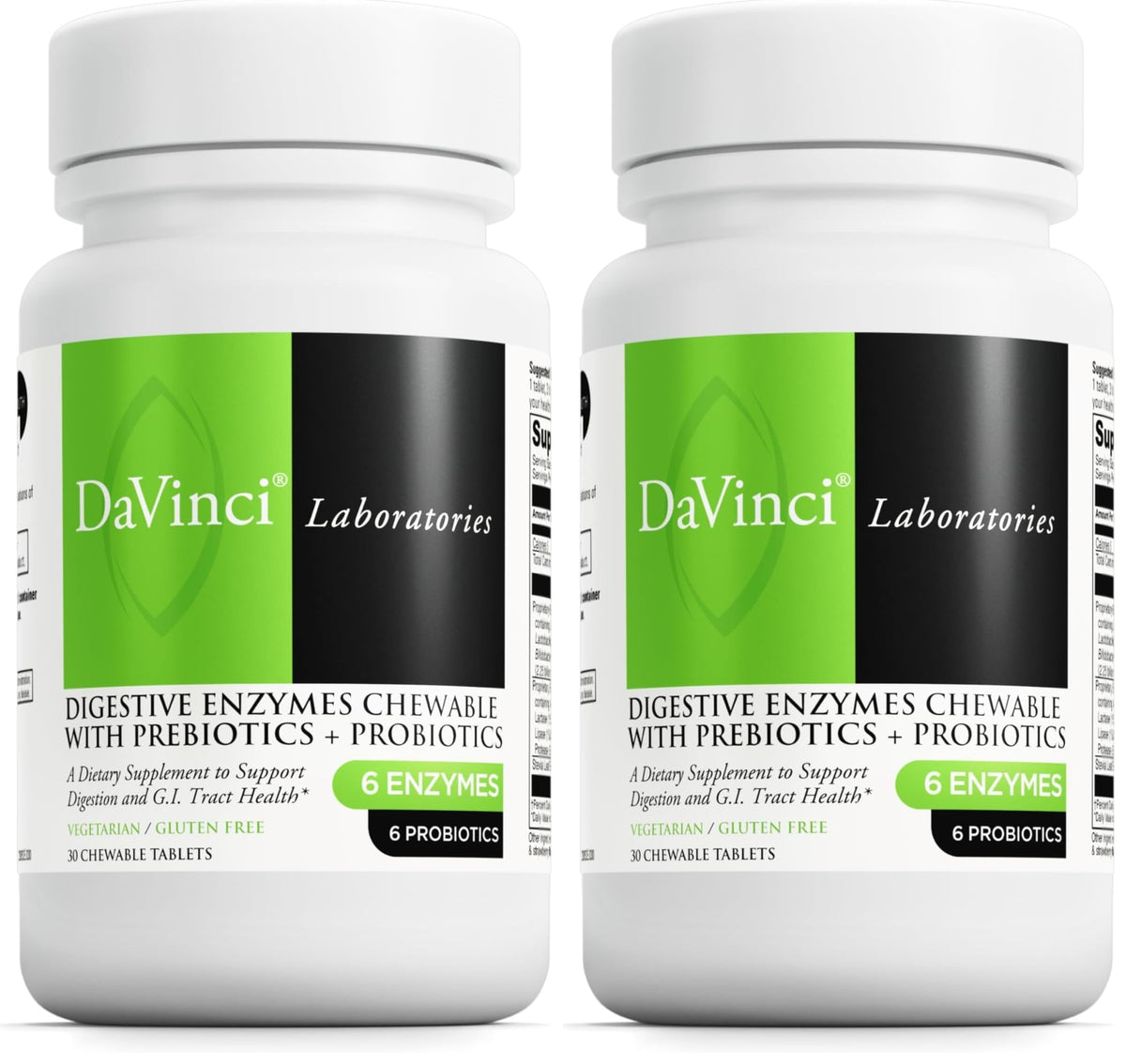 Davinci Mega Probiotic ND bottle displaying label for daily digestive support.