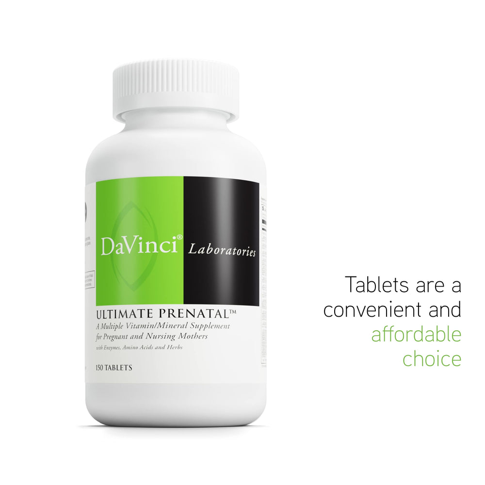 DaVinci Ultimate Prenatal digestion-support herbs close-up for digestive comfort.
