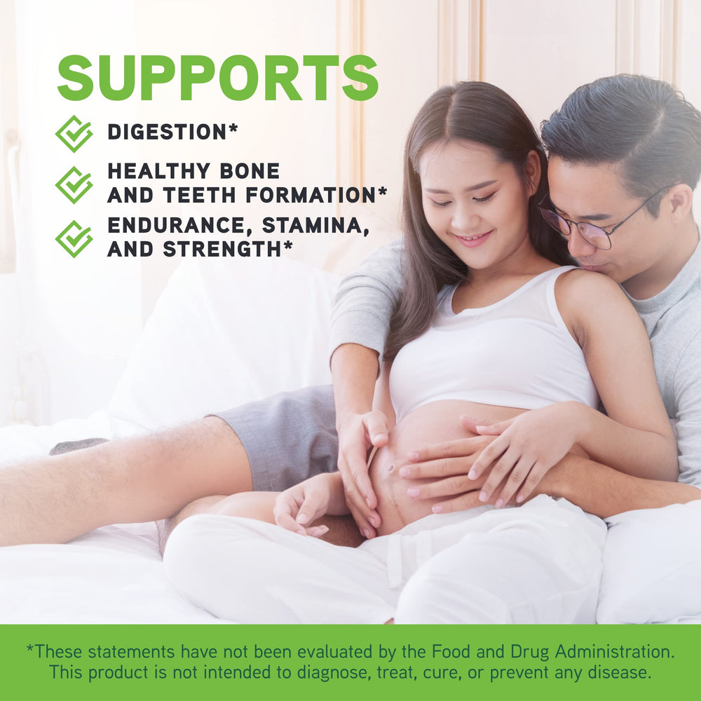 DaVinci Ultimate Prenatal ingredients blend emphasizing calcium and magnesium for bone health.