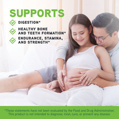 DaVinci Ultimate Prenatal ingredients blend emphasizing calcium and magnesium for bone health.