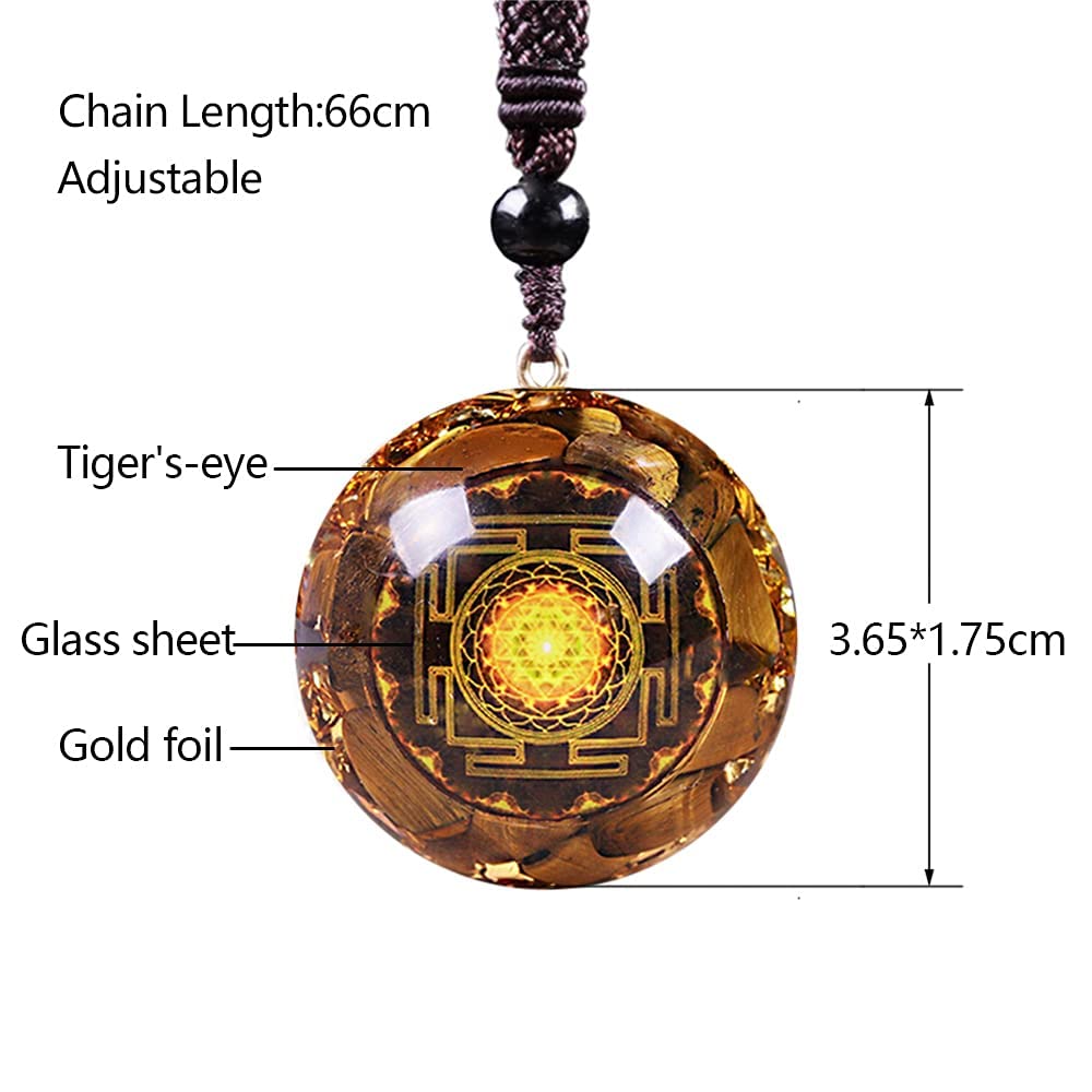 Day Day Up gold foil resin pendant with luminous detailing