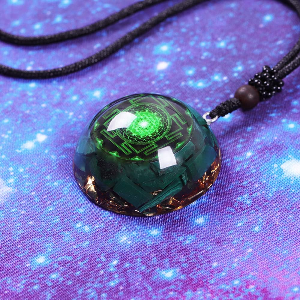 Day Day Up orgone energy necklace promotes positive energy throughout the day.