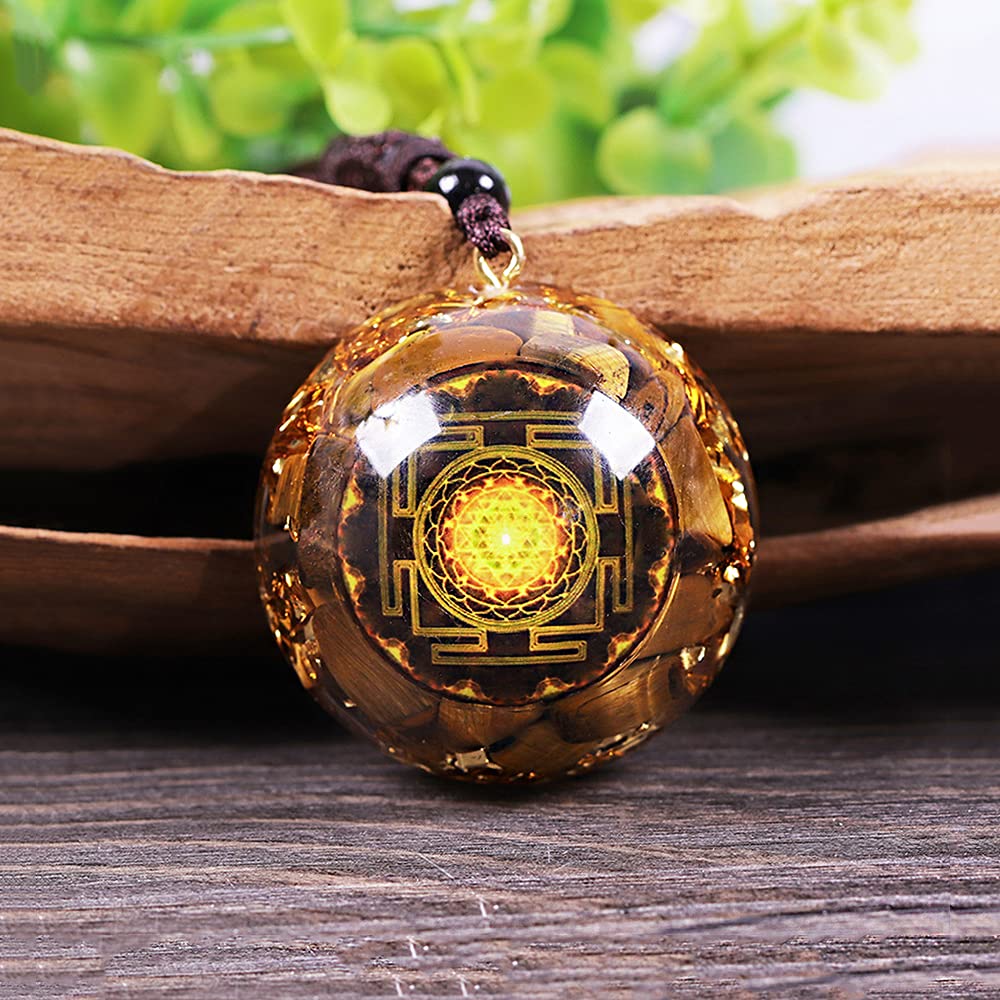 Day Day Up Sri Yantra necklace with sacred geometry design