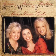 Daywind Records Love Never Fails album cover for classic gospel listening and collection.