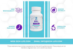 DCM Mind+ bottle label showcases liposomal nanoencapsulation features.