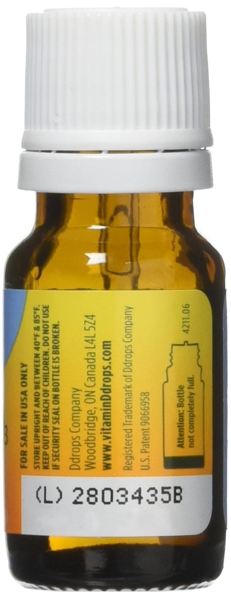 Ddrops Baby D3 drops in use during feeding time for easy administration