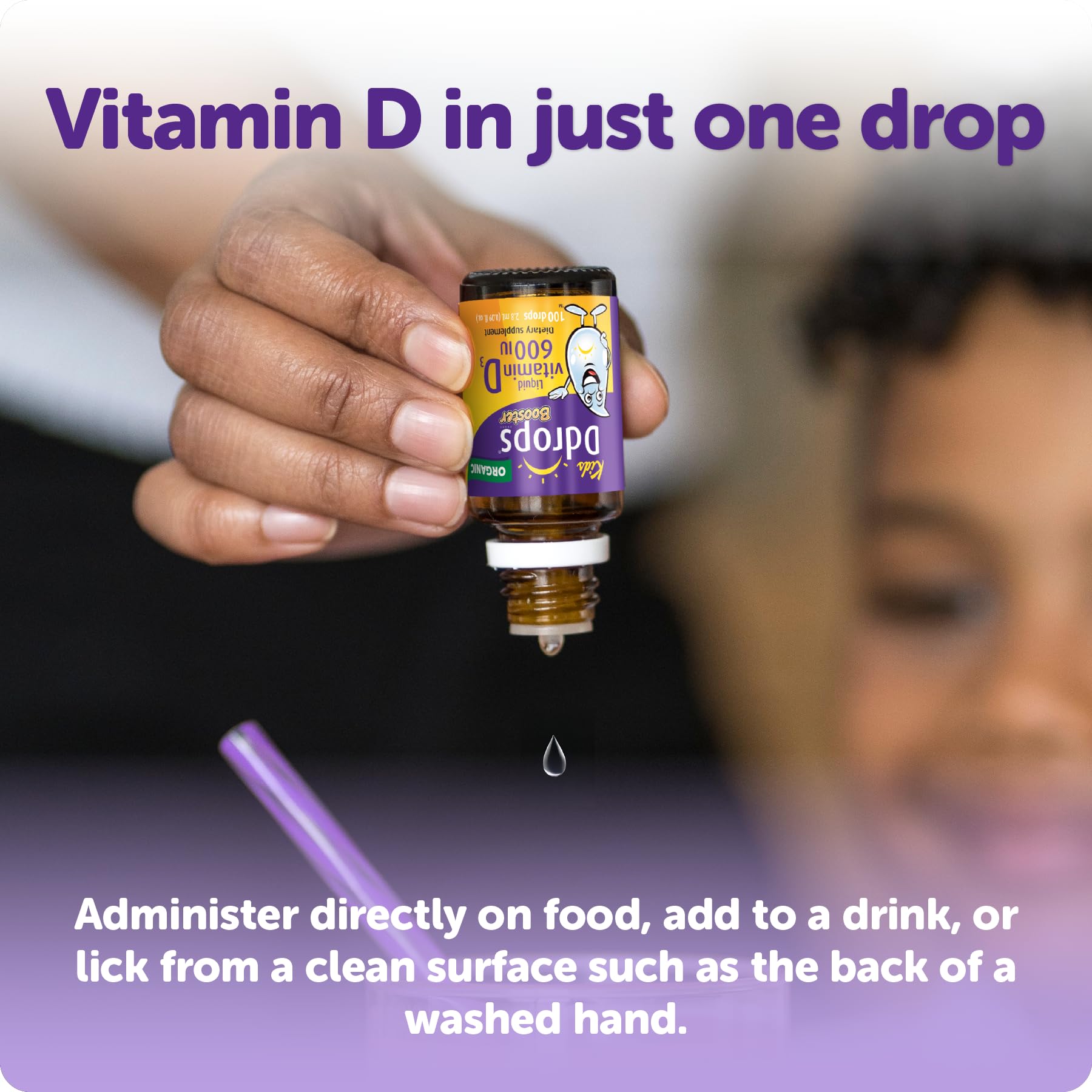 Ddrops Kids Booster: fórmula con vitamina D3 y aceite de coco.