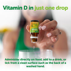Ddrops Vegan 1000 IU two-ingredient formula with coconut oil.