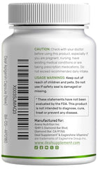 DEAL SUPPLEMENT apigenin capsules closeup highlighting 50 mg per capsule.