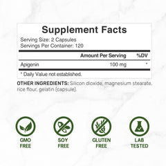 DEAL SUPPLEMENT apigenin powder being poured into a capsule.