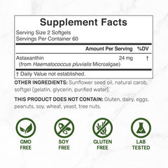 DEAL SUPPLEMENT Astaxanthin softgels ready for daily intake and convenience.