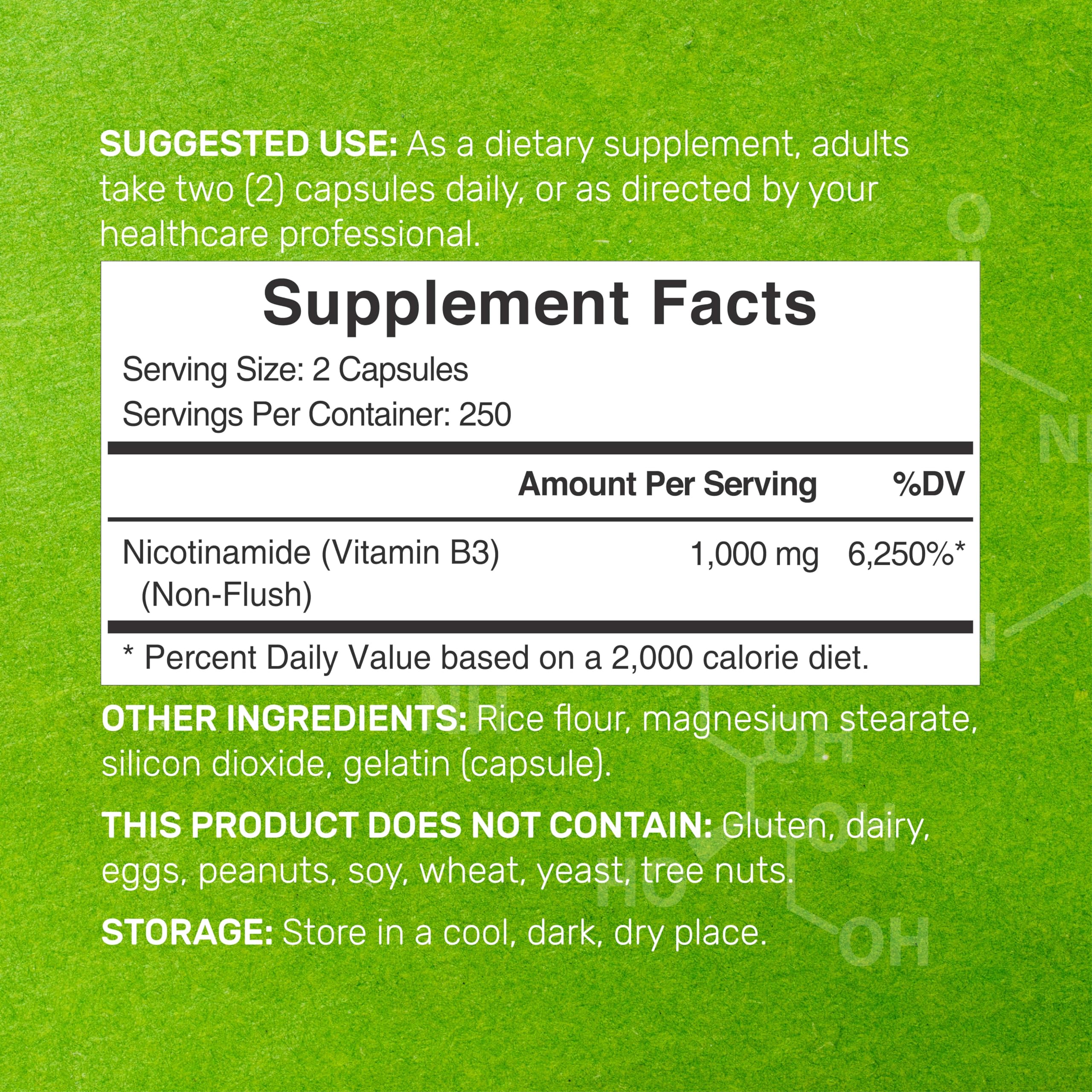 DEAL SUPPLEMENT Vitamin B3 Nicotinamide bottle on shelf signaling daily skin and energy support.