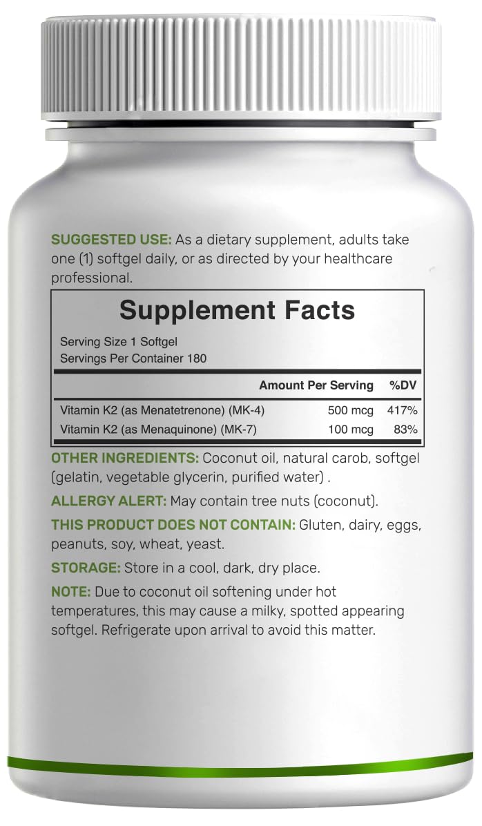 Packaging card highlights MK7 and MK4 forms and high bioavailability.