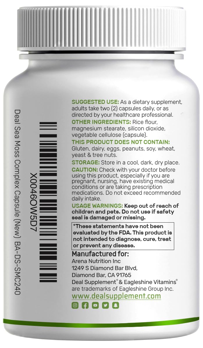 DEAL SUPPLEMENT Bottle with label provides informed daily use options.