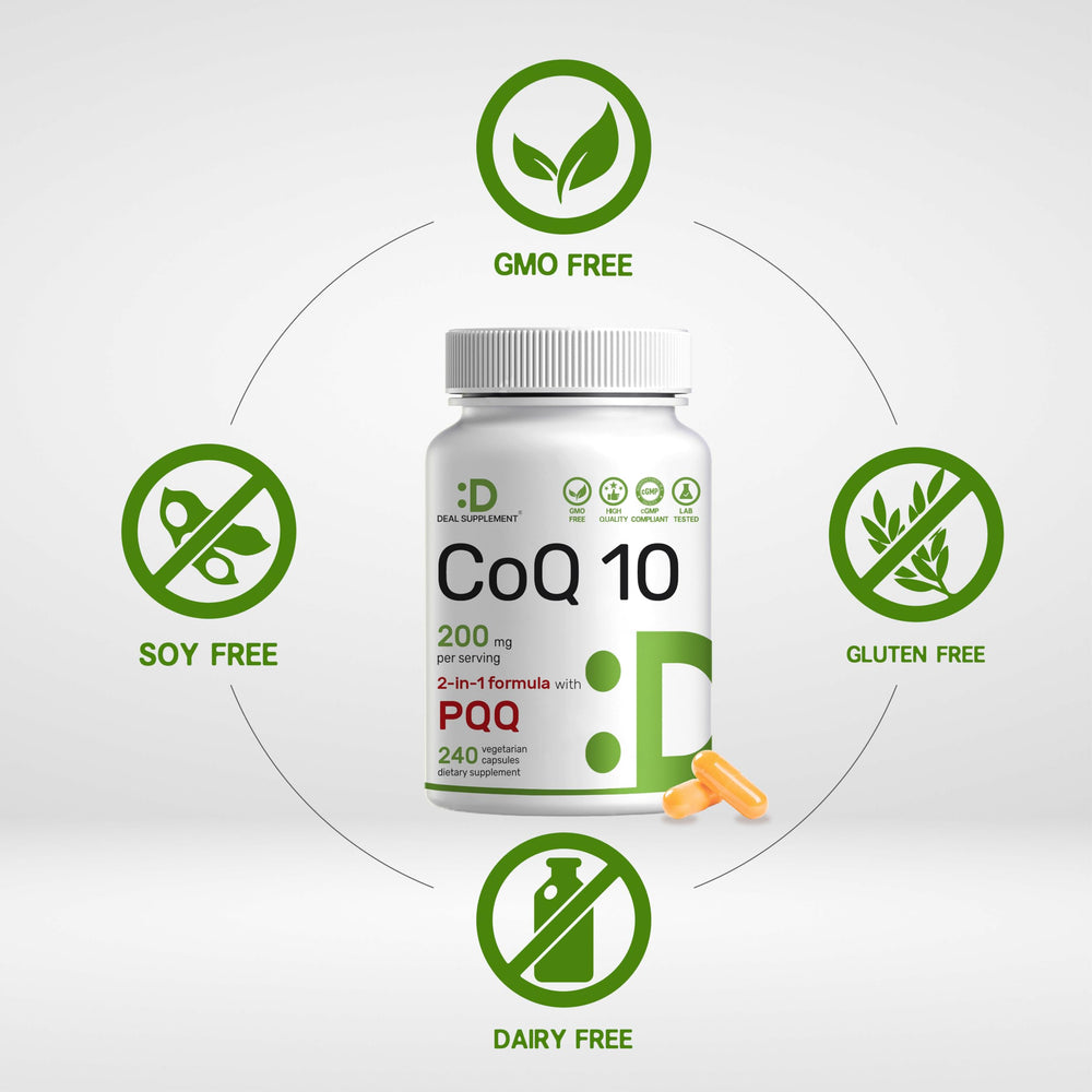 DEAL SUPPLEMENT CoQ10 PQQ pills: compact capsules for a simple daily routine