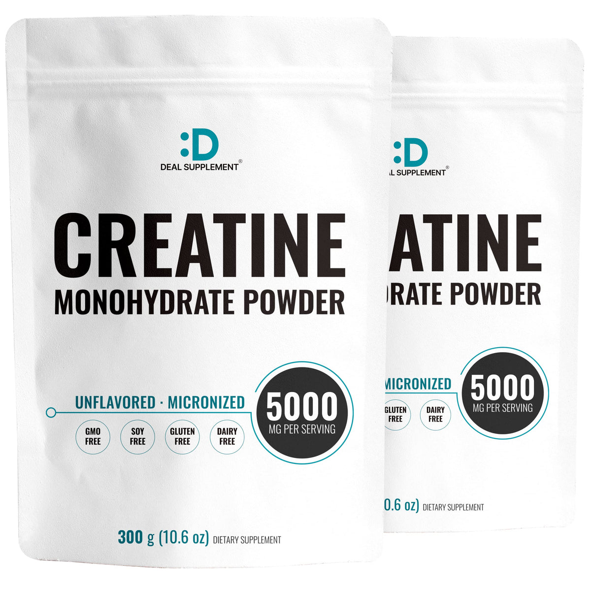 Deal Supplement creatine micronized powder bottle with 120 daily-serving supply